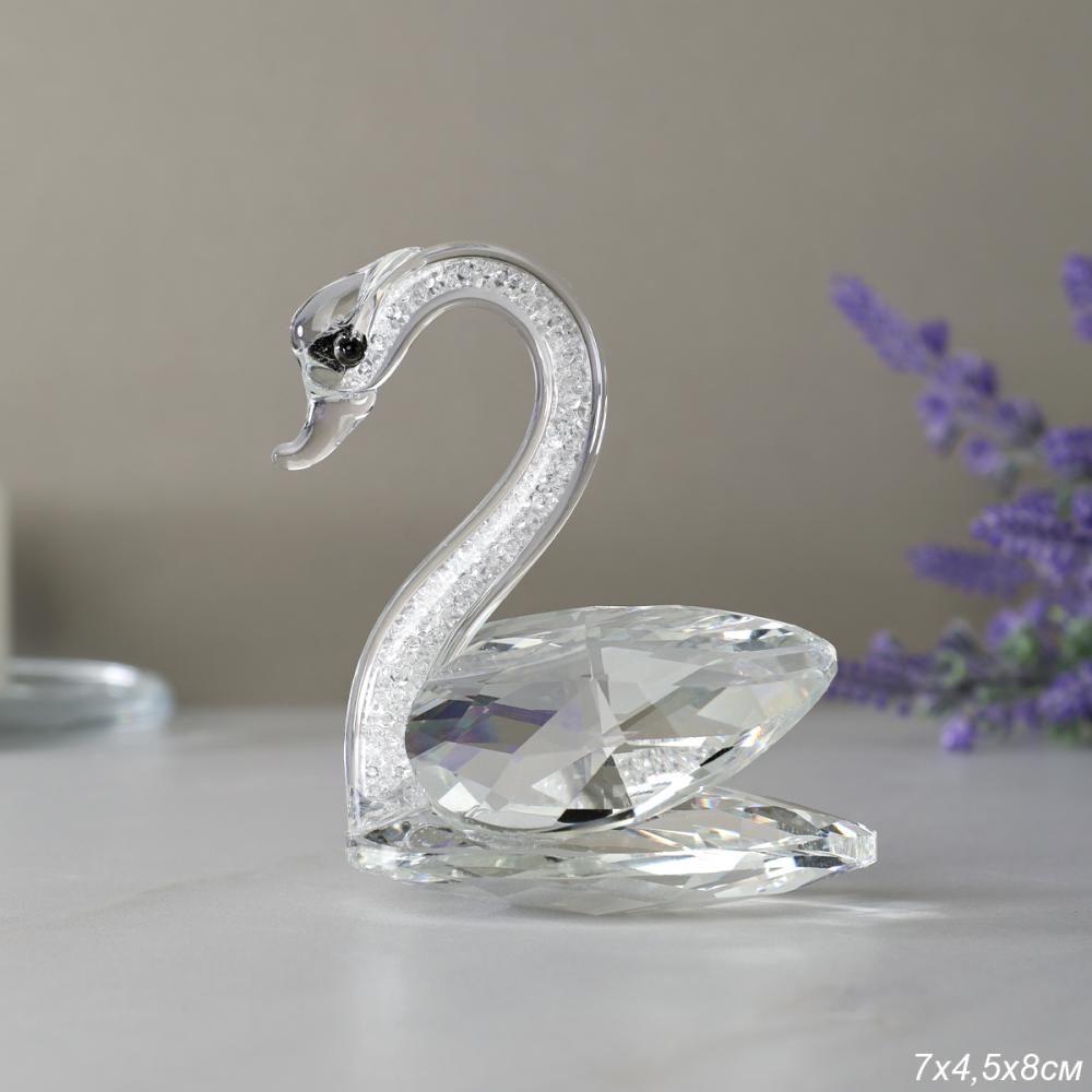 Сувенир из хрусталя Лебедь / GT801 /уп 120/