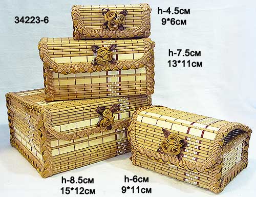 Шкатулки 4 предмета / 34223-6 /уп.100/
