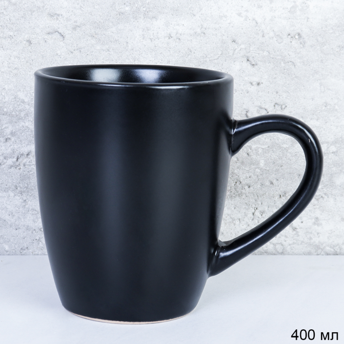 Кружка 400 мл Классика черная / 12OZ3500 /уп 4/48/ 736112 2 СОРТ