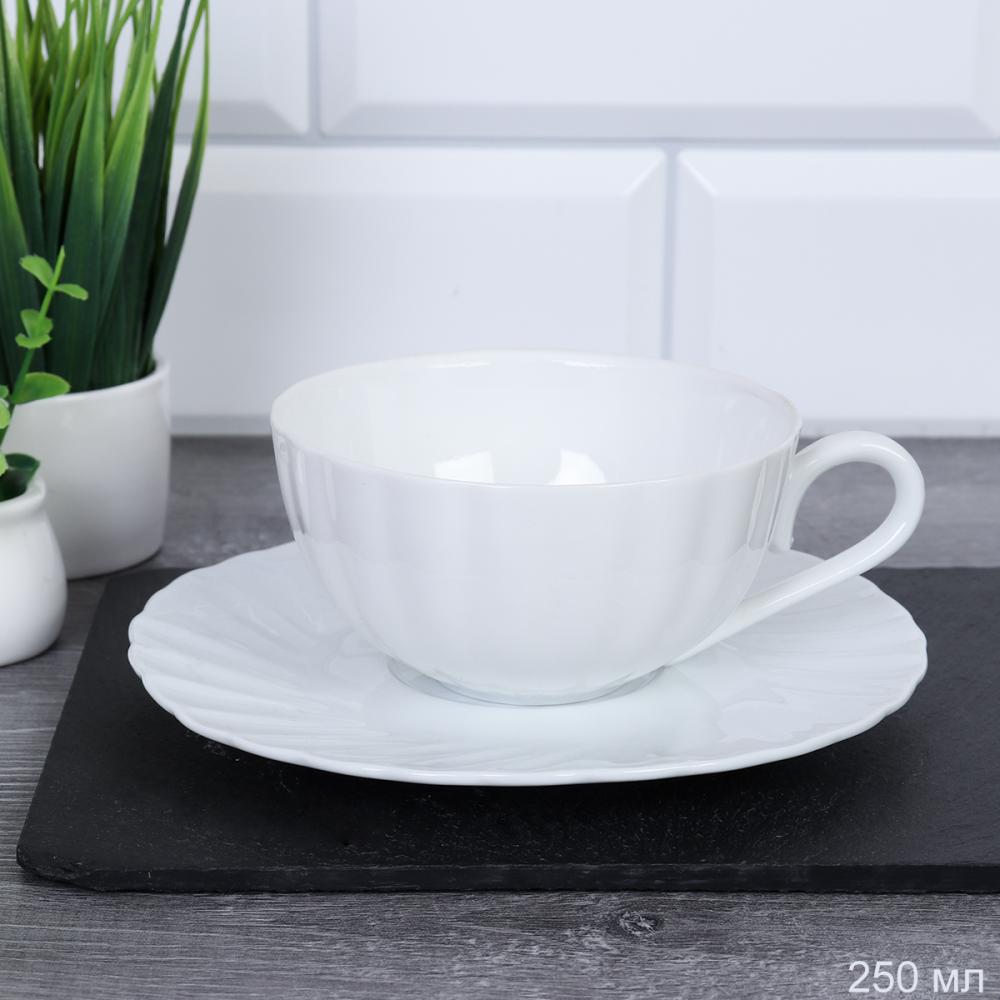 Чайный набор 2 предмета 250 мл / DE-671 /уп 12/