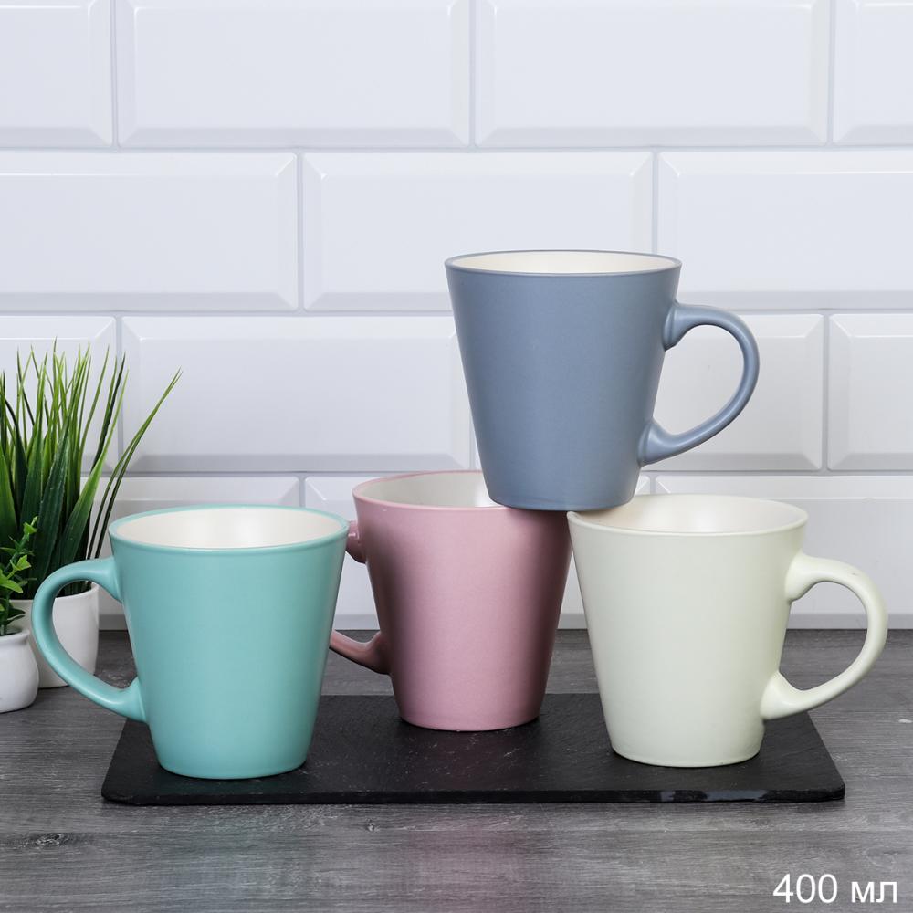 Кружка 400 мл Классика Пастель / JYS-253 /уп 48/ микс 4/ 2 СОРТ
