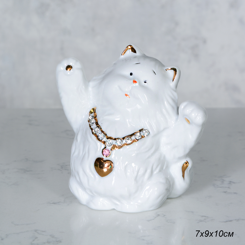 Статуэтка Кошка 7х9х10 см / B1990 /уп 60/