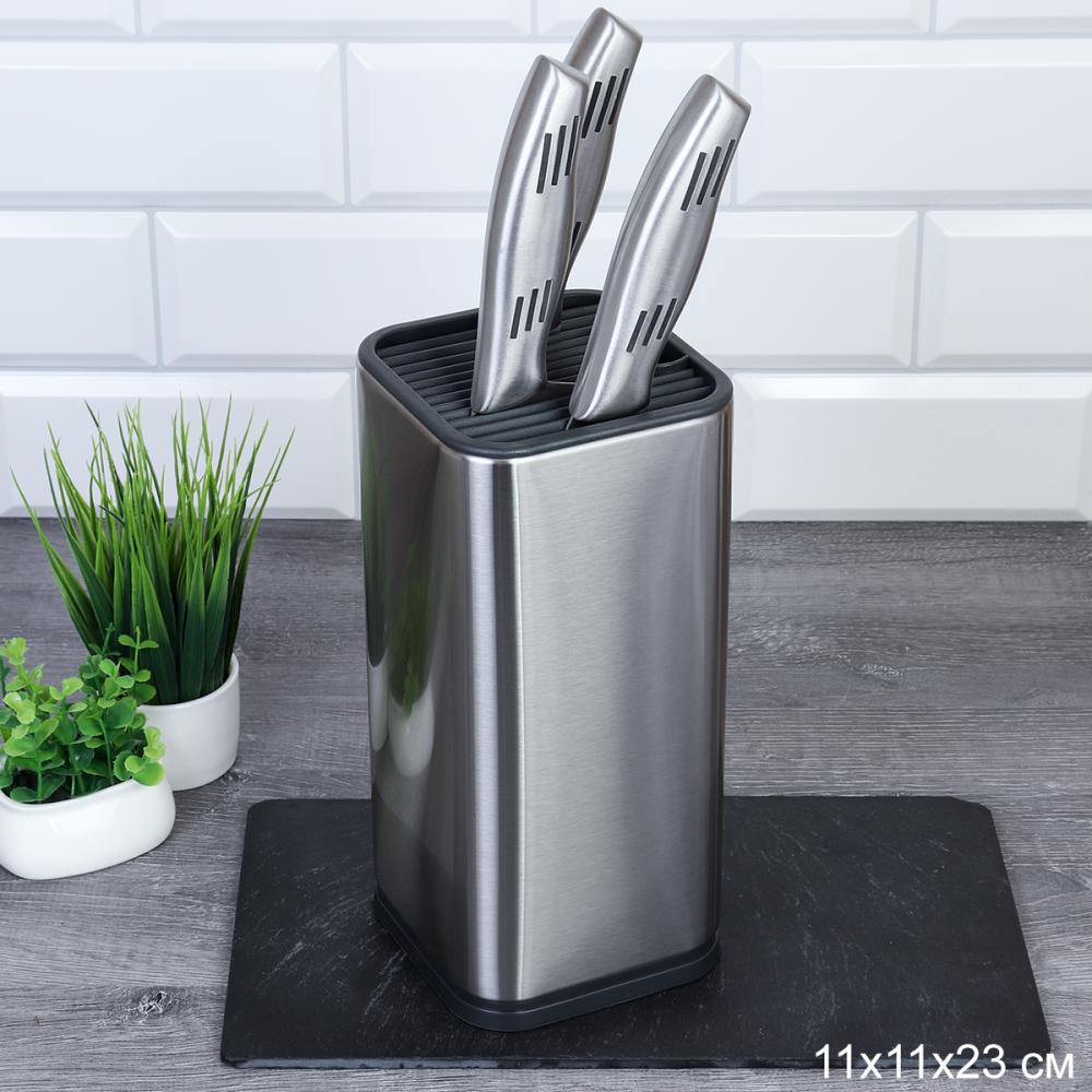 Подставка для ножей 23,2х10,6 см, металл / 726-005 /уп 10/0,45/