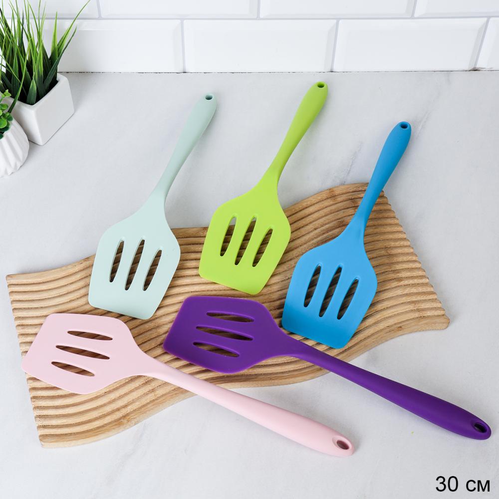 Лопатка с прорезями 30 см силиконовая / L -779 /уп 375/