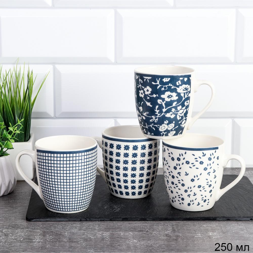 Кружка 250 мл Орнамент / А-123-945 /уп 96/ Цветы