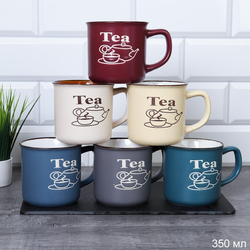 Кружка 350 мл  / 20974-4 /уп 12/36/ Чай 6 цветов микс