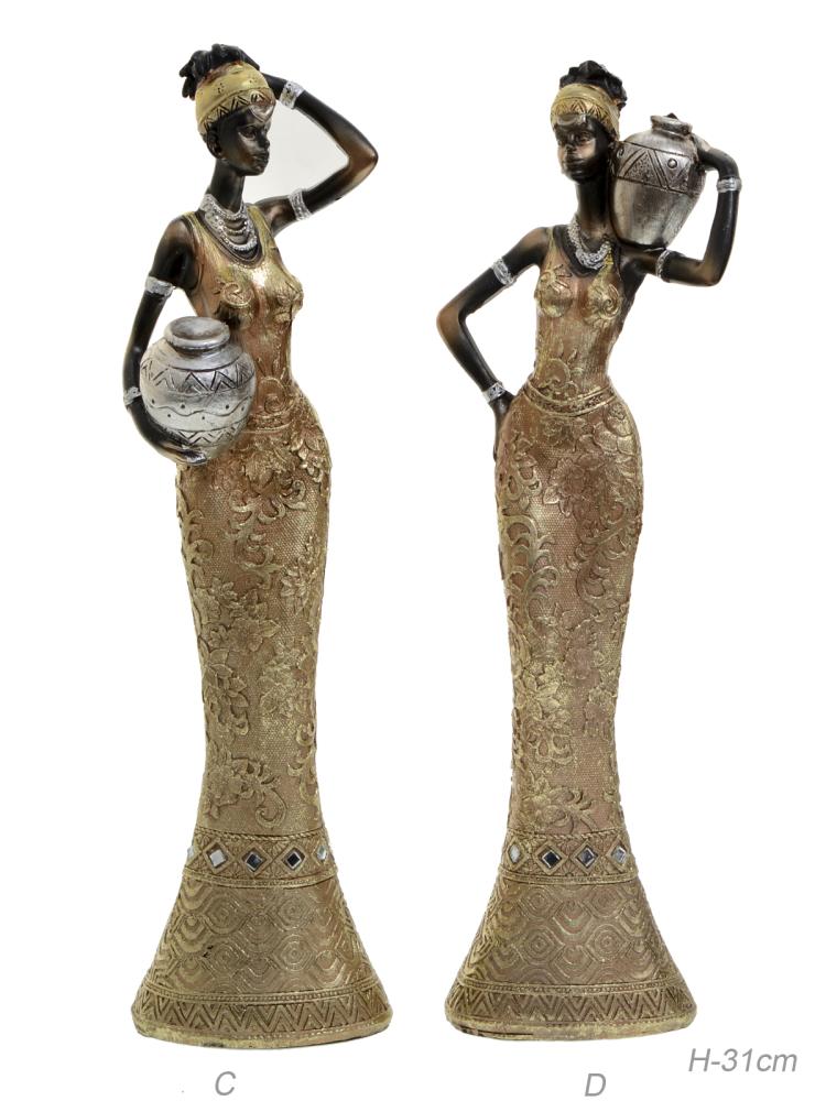 Статуэтка Африканка 31 см / FM7348K1 /уп 24/ (A)