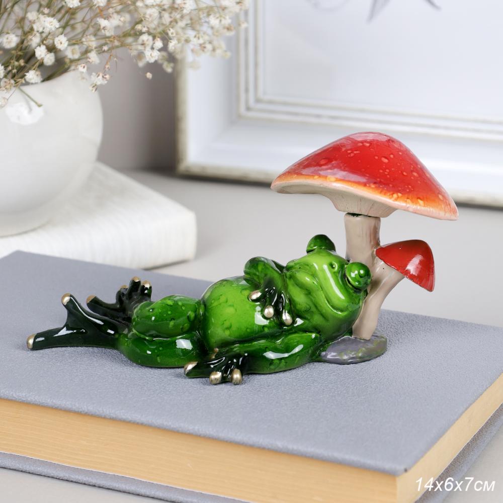 Фигурка Лягушка на отдыхе 14х6х7 см / YX49011 /уп 24/