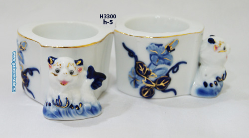 Подсвечник Дракон 5 см / Н3300 /уп.2/120/