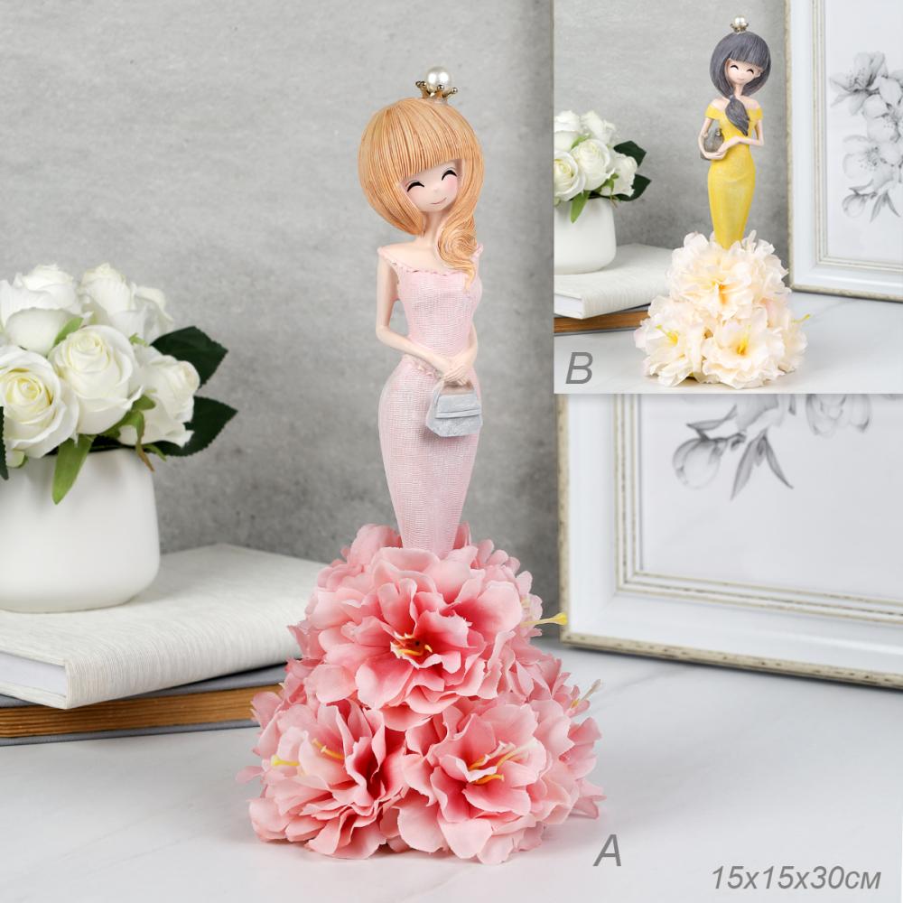 Фигурка Девушка цветок 30 см / H1618 /уп 48/микс