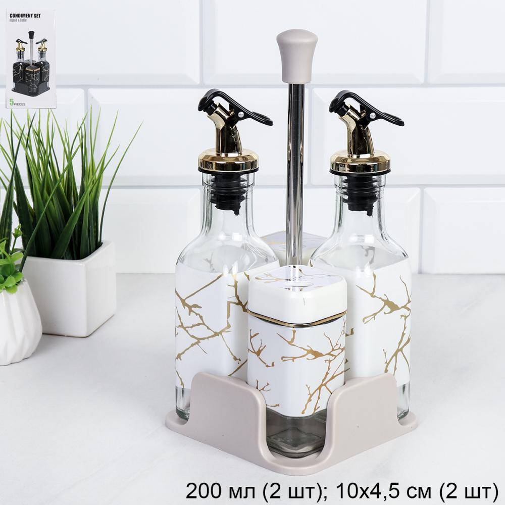 Набор для специй 4 предмета на подставке / T221-30 /уп 24/