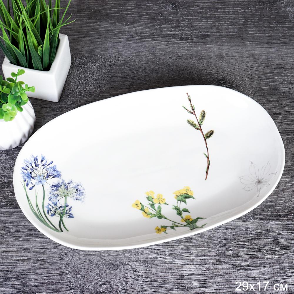 Блюдо 29х17 см Meadow / 474-099 /уп 4/ овальное
