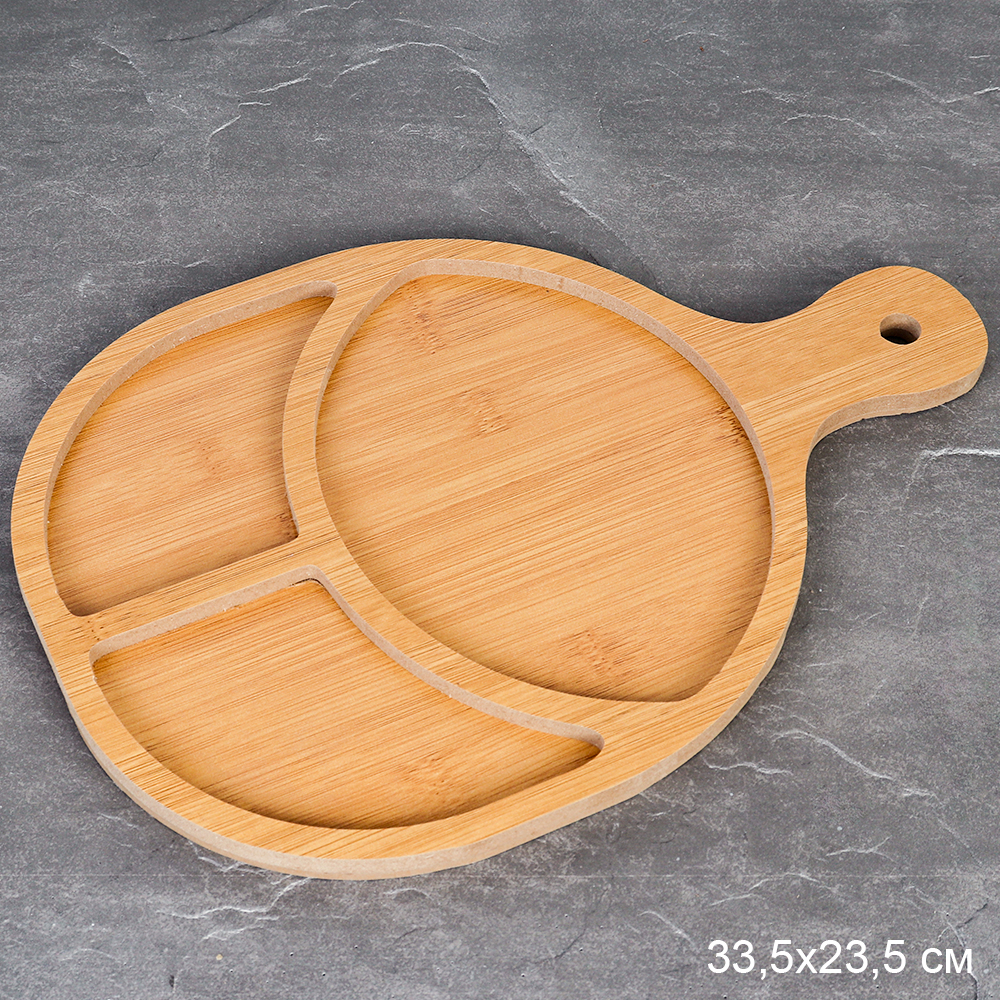 Блюдо сервировочное 33,5х23,5 см дерево / BBD46 /уп 48/