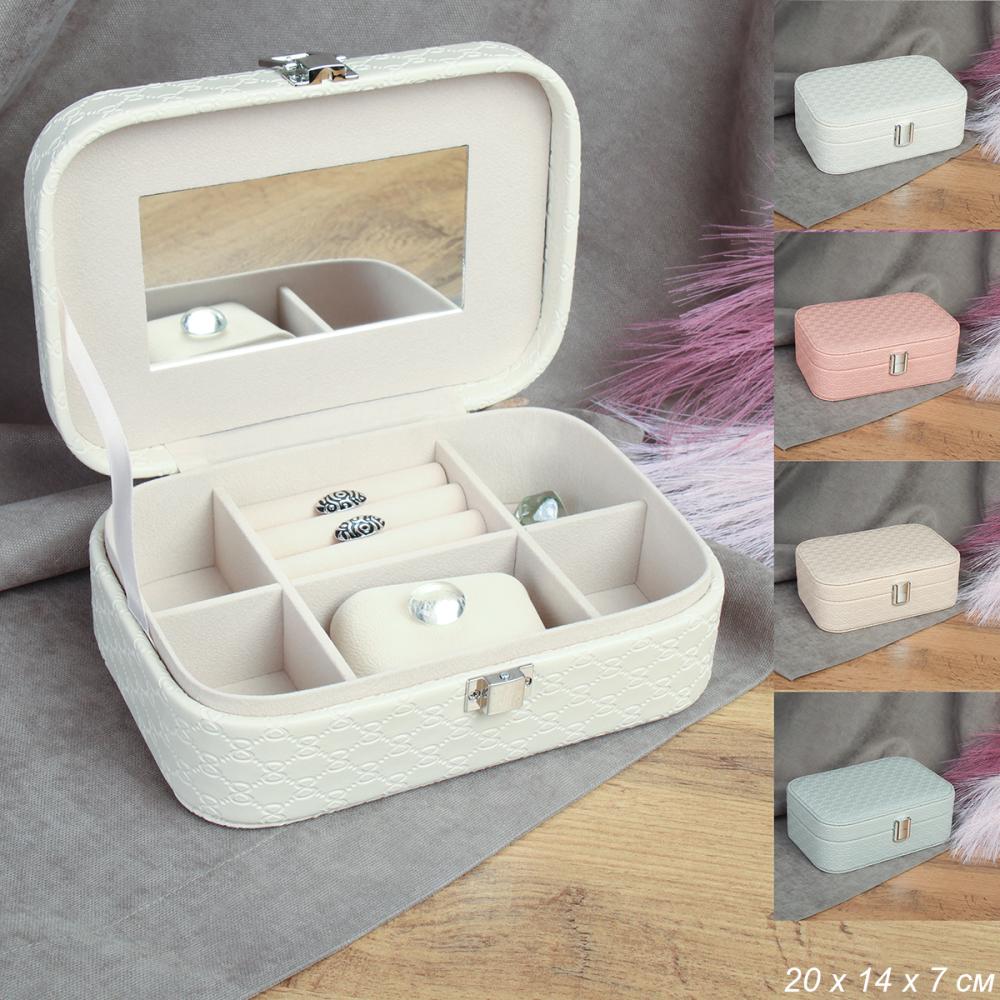 Шкатулка для украшений 20х14х7 см / 070-1 /уп 60/