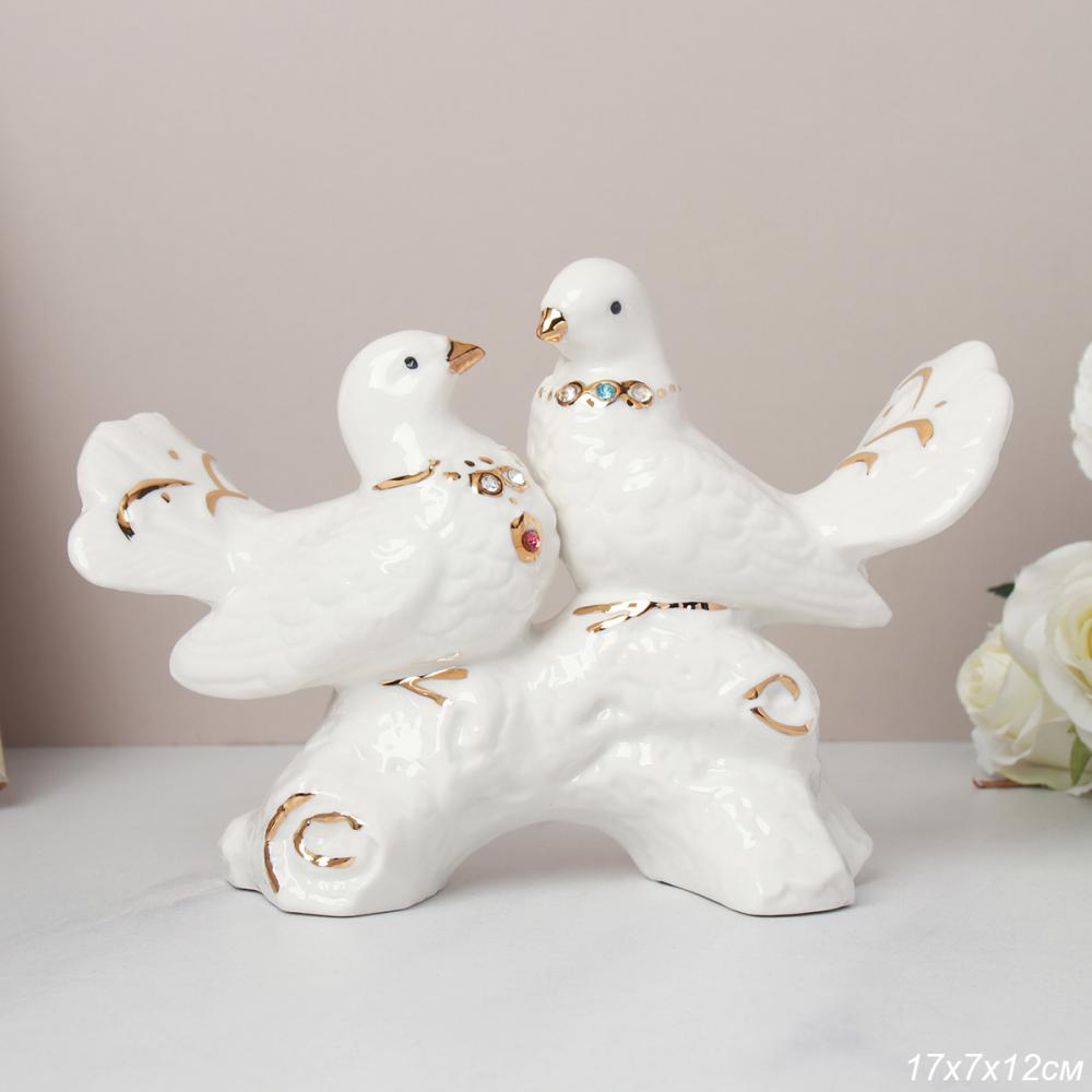 Статуэтка Влюбленные голуби 18х12 см / B2469 /уп 36/