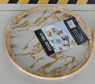 Блюдо сервировочное 24 см дерево / 5-170 /уп 72/