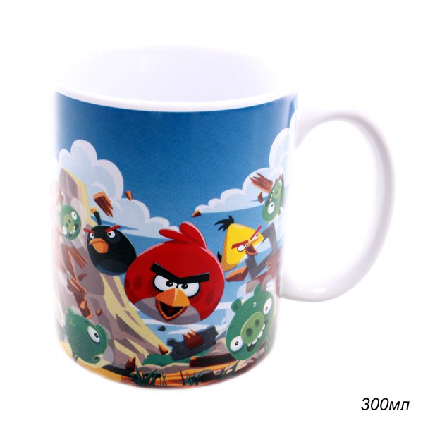 Кружка 300 мл Angry Birds / 92766 /уп 36/