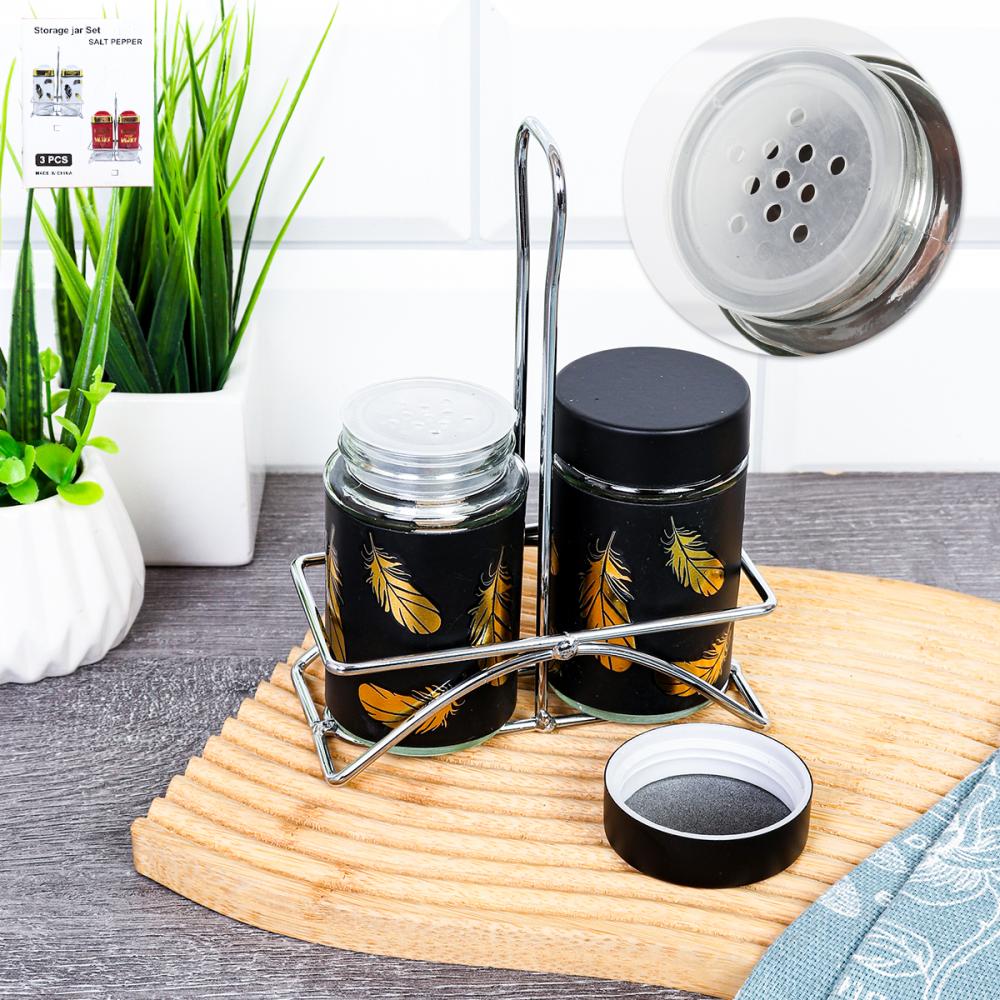 Набор для специй 2 предмета на подставке / SRB-881 / уп 72