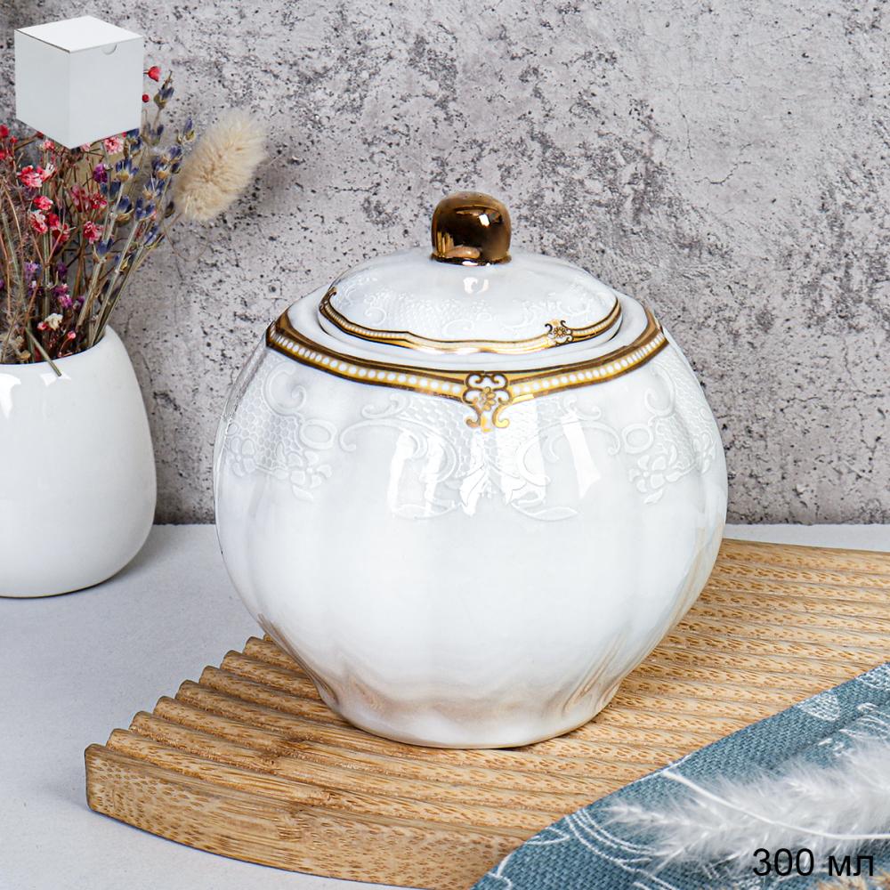 Сахарница 400 мл / FY21002 АКЦИЯ /уп 36/ Пионы