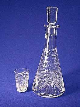 Графин и стопка 6 штук Ананас / с 163/4,5 /