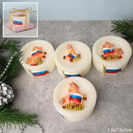 Свеча Россия 3х7,5 см /  M-156-5 /уп.108/