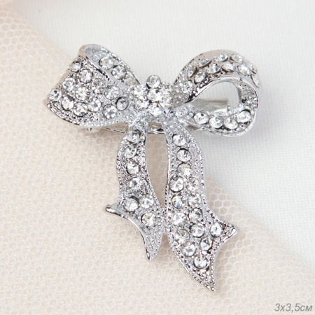 Брошь Бантик / LH2901-34 /уп 12/
