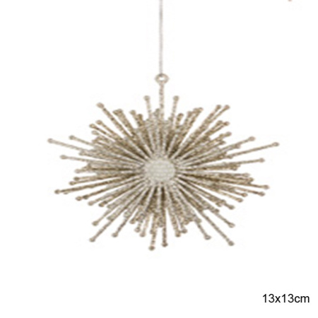 Елочное украшение Звезда 13х13 см / 783-062 /уп 144/