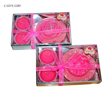 Набор свечей 3 шт. с подсвечниками L12273.12281 /уп.192/