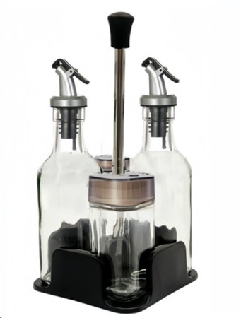 Набор для специй 4 предмета на подставке / T221-1 /уп 24/