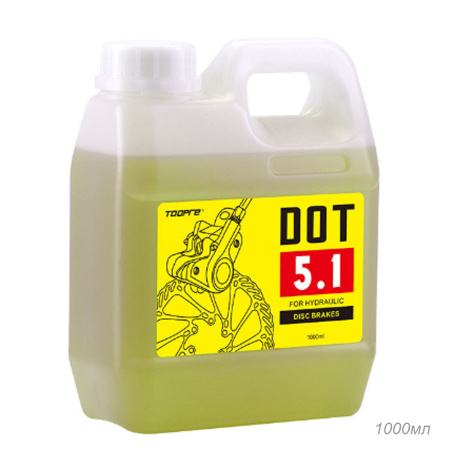 Минеральное масло для прокачки дисковых тормозов DOT 5.1, 1000 мл.