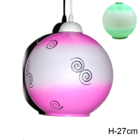 Светильник полушар Спираль /уп6/