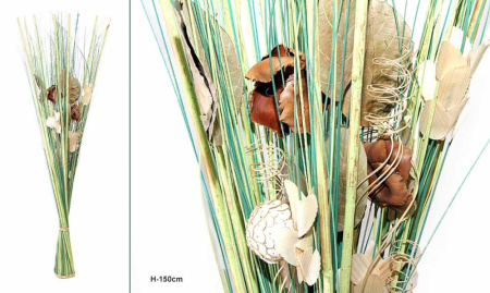 Композиция из сухоцв. h-1,5 м. 31962R /уп.8/