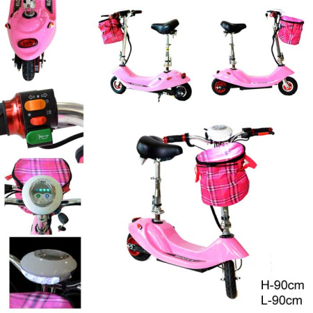 *Электросамокат LYS-006-2 розовый /уп1/