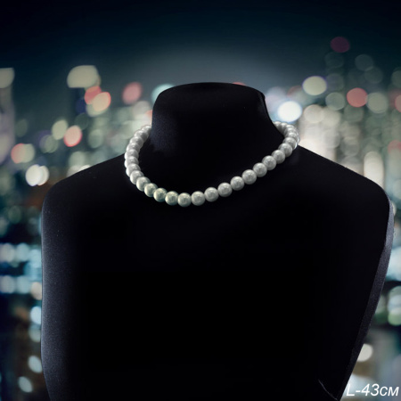 Колье жемчуг / 530-16 /уп 12/ (50)