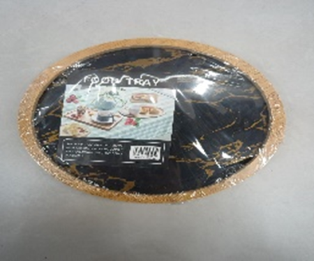 Блюдо сервировочное 24 см дерево / 5-168 /уп 72/