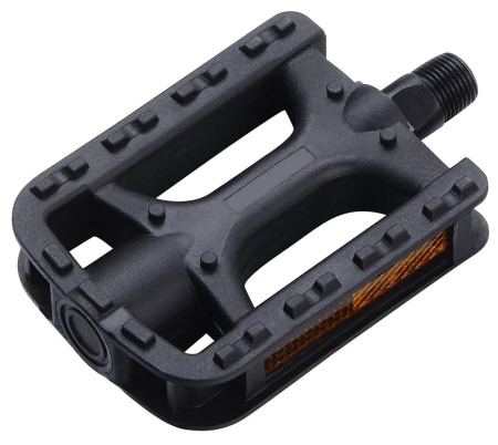 Педаль детская MIXIEER KIDS MX-P613S, полипропиленовый корпус, чёрный, без подшипников, ось 4S, с ре