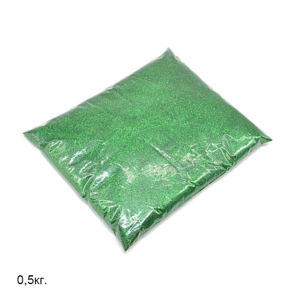 Глиттер зеленый / 247-1/96 /уп 10/ 500 г