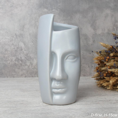 Ваза Лицо 15 см / 3605-3E /уп 6/72/