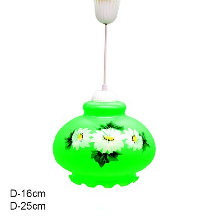 Светильник 20 салатовые ромашки