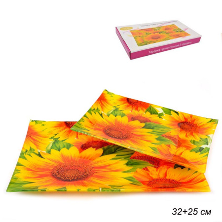 Тарелки прямоугольные 2 предмета 31 и 24 см / 1004-Z085 /уп.12/