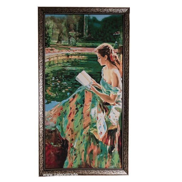 Картина гобелен 60x120 R198 Повелительница львов /316G-JM/