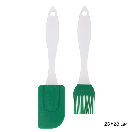 Кисточка и лопатка силиконовая / 710-265 /уп 150/