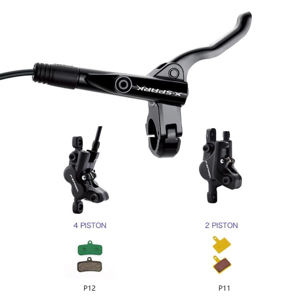 Тормозной набор дисковый гидравлический передний+задний X-SPARK HD-M600 2 поршня, длина передн. =850