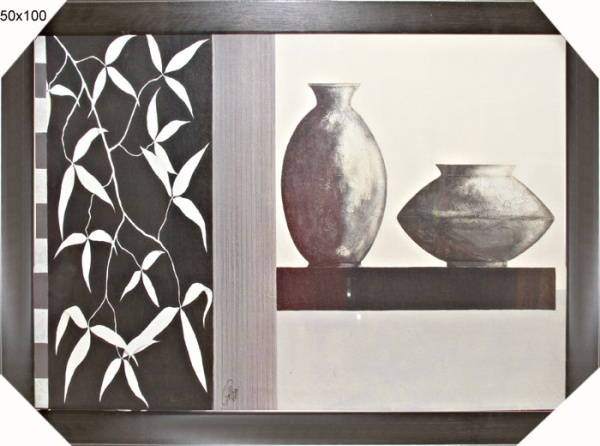 Репродукция картины 50х100 Контраст в черно-белом / GR1009 /4701C1-025Х/