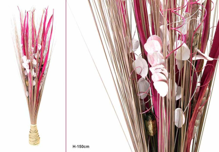 Композиция из сухоцв. h-1.5 м. 34981R /уп.8/