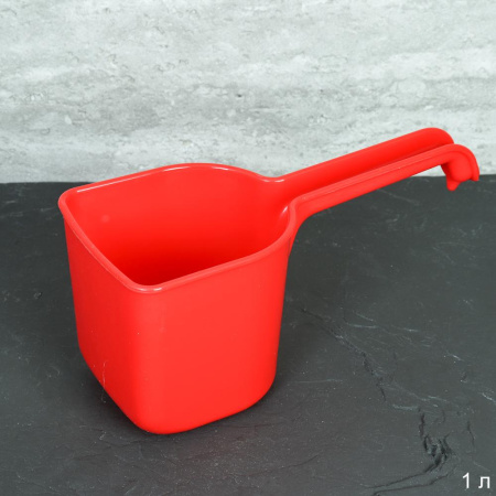 Ковш для воды прямоугольный 1 л /уп 20/