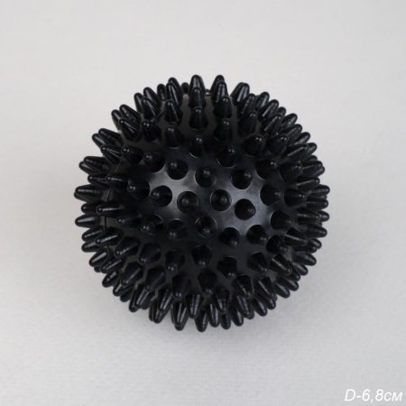 Мячик массажный Woohooo Energy Ball / 6,8см / черный уп 135/