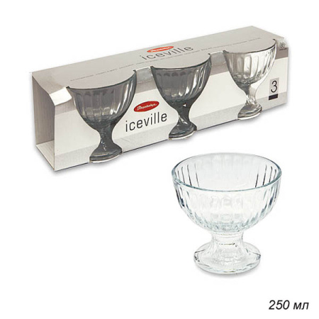 Креманки 3 штуки 200 мл BISTRO / 51018B /уп.8/ 