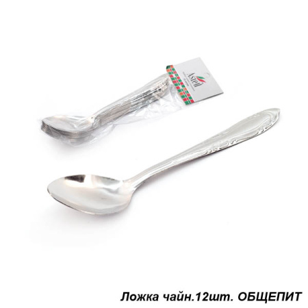 Ложка чайная 12 штук / AST-001-ЛЧ-12 / Общепит /80/