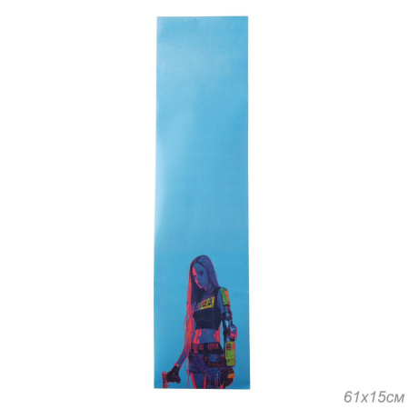 Шкурка противоскользящая для скейта логборда самоката GT300-3 размер 153х610мм /уп 500/